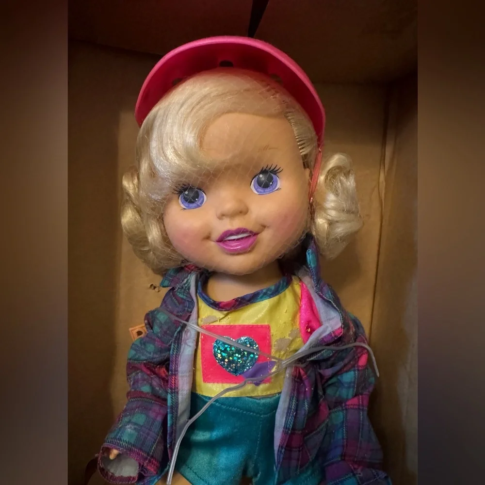 Vintage California Roller Blade Girl Blonde Doll in Box 90s Y2K Skate by Herself